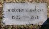 Dorothy Elizabeth Wood Barnes Grave Stone