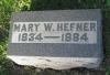Mary P. Wood Hefner Grave Stone